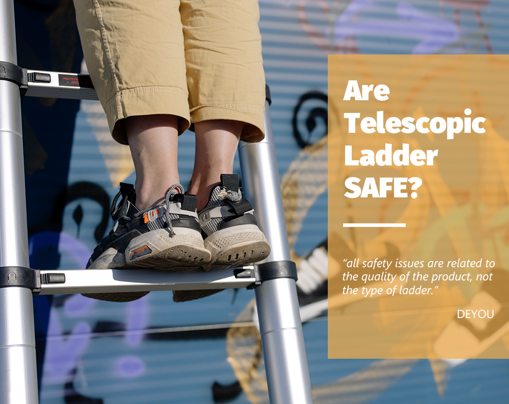 ¿Son seguras las escaleras telescópicas?